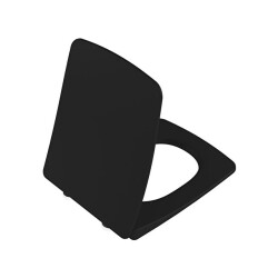 VitrA Metropole Çift Kat Görünümlü Mat Siyah Sök Tak Klozet Kapağı - VİTRA