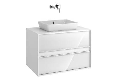 VitrA Metropole Lavabo Dolabı, 80 cm, Parlak Beyaz - 1