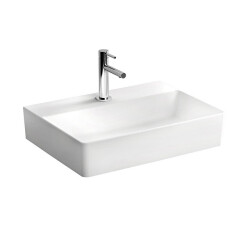 VitrA Nuo Dikdörtgen Beyaz Lavabo, 60 cm - VİTRA
