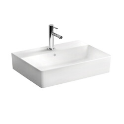VitrA Nuo Dikdörtgen Beyaz Lavabo, 60 cm - VİTRA