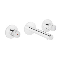 VitrA Origin Krom Ankastre Lavabo Bataryası Sıva Üstü Grubu Üç Rozetli - VİTRA