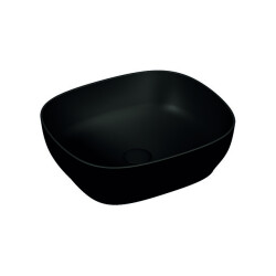 VitrA Outline 48 cm Mat Siyah Kare Lavabo - VİTRA