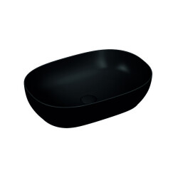 VitrA Outline 59 cm Mat Siyah Oval Lavabo - VİTRA