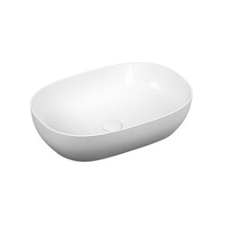 VitrA Outline 59 cm Parlak Beyaz Oval Lavabo - VİTRA