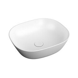 VitrA Plural 45 cm Kare Çanak Lavabo Mat Beyaz - VİTRA
