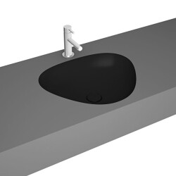 VitrA Plural 47 cm Mat Siyah Üçgen Tezgah Altı Lavabo - VİTRA