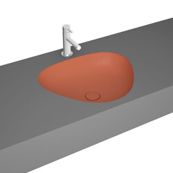 VitrA Plural 47 cm Mat Terra Rosa Üçgen Tezgah Altı Lavabo - VİTRA