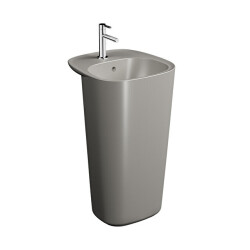 VitrA Plural 50 cm Mat Bej Monoblok Lavabo - VİTRA