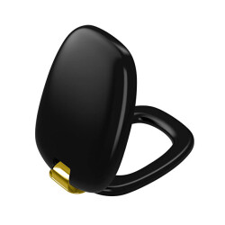 Vitra Plural Klozet Kapağı Yavaş Kapanır, Kolay Çıkabilir, Altın - Mat Siyah - VİTRA