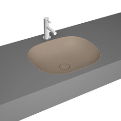 VitrA Plural Mat Kil Beji Kare Tezgahaltı Lavabo 45 cm - VİTRA