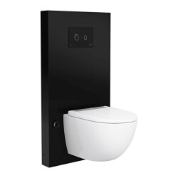 VitrA RenoForm Asma Klozetler İçin Temassız Taharetli Platform, 10.5 cm Siyah - VİTRA