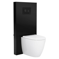 VitrA RenoForm Yerden Klozetler İçin Taharet Deliksiz Siyah Platform, 10,5 cm - VİTRA