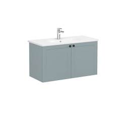 VitrA Root Classic Lavabo Dolabı, 100 cm, Mat Fiyord Yeşili - VİTRA