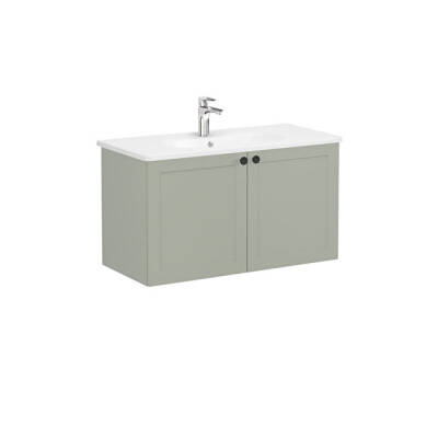 VitrA Root Classic Lavabo Dolabı, 100 cm, Mat Retro Yeşil - 1