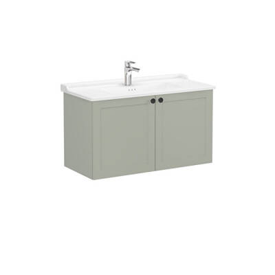 VitrA Root Classic Lavabo Dolabı, 100 cm, Mat Retro Yeşil - 1