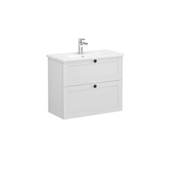 VitrA Root Classic Lavabo Dolabı, 80 cm, Mat Açık Gri - VİTRA