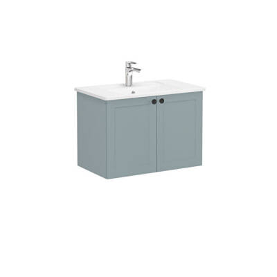 VitrA Root Classic Lavabo Dolabı, 80 cm, Mat Fiyord Yeşili - 1