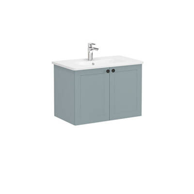 VitrA Root Classic Lavabo Dolabı, 80 cm, Mat Fiyord Yeşili - 1