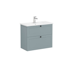 VitrA Root Classic Lavabo Dolabı, 80 cm, Mat Fiyord Yeşili - VİTRA