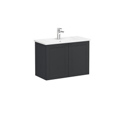 VitrA Root Classic Lavabo Dolabı, 80 cm, Mat Grafit - VİTRA