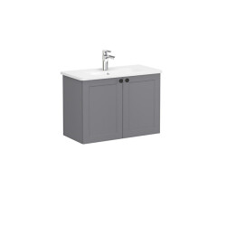 VitrA Root Classic Lavabo Dolabı 80 cm, Mat Gri - VİTRA