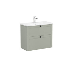 VitrA Root Classic Lavabo Dolabı, 80 cm, Mat Retro Yeşil - VİTRA