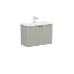 VitrA Root Classic Lavabo Dolabı, 80 cm, Mat Retro Yeşil - VİTRA