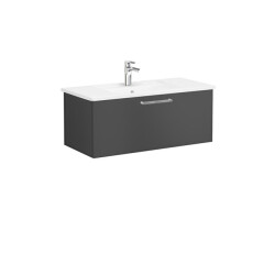 VitrA Root Flat 100 cm Mat Fırtına Gri Lavabo Alt Dolabı - VİTRA