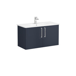 VitrA Root Flat 100 cm Mat Lacivert Lavabo Alt Dolabı - VİTRA