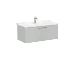 VitrA Root Flat 100 cm Parlak İnci Grisi Lavabo Alt Dolabı - VİTRA