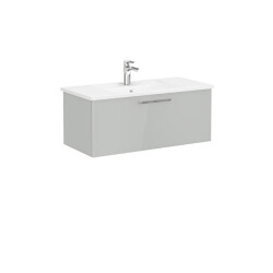 VitrA Root Flat 100 cm Parlak İnci Grisi Lavabo Alt Dolabı - VİTRA