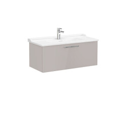 VitrA Root Flat 100 cm Parlak Sahra Beji Lavabo Alt Dolabı - VİTRA