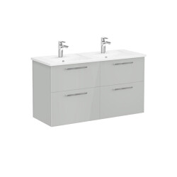 VitrA Root Flat 120 cm Parlak İnci Grisi Lavabo Alt Dolabı - VİTRA