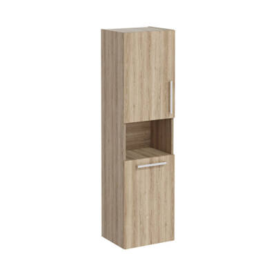 VitrA Root Flat 40 cm Çamaşır Sepetli Doğal Meşe Boy Dolabı - 1