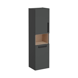 VitrA Root Flat 40 cm Çamaşır Sepetli Mat Fırtına Gri Boy Dolabı - VİTRA