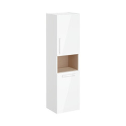 VitrA Root Flat 40 cm Çamaşır Sepetli Parlak Beyaz Boy Dolabı - VİTRA