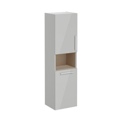 VitrA Root Flat 40 cm Çamaşır Sepetli Parlak İnci Grisi Boy Dolabı - VİTRA