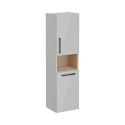 VitrA Root Flat 40 cm Çamaşır Sepetli Parlak İnci Grisi Boy Dolabı - VİTRA