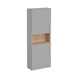 VitrA Root Flat 55 Dar Kısa Mat Kaya Gri Boy Dolabı - GROHE