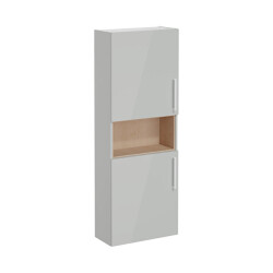 VitrA Root Flat 55 Dar Kısa Parlak İnci Grisi Boy Dolabı - GROHE