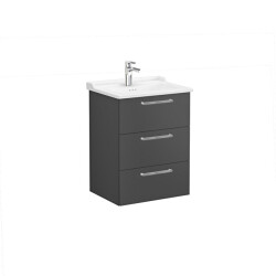 VitrA Root Flat 60 cm Mat Fırtına Gri Lavabo Alt Dolabı - VİTRA