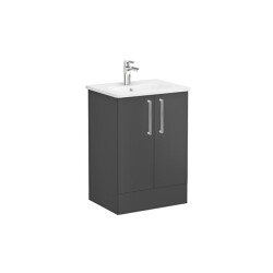 VitrA Root Flat 60 cm Mat Fırtına Gri Lavabo Alt Dolabı - VİTRA
