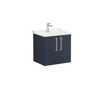 VitrA Root Flat 60 cm Mat Lacivert Lavabo Alt Dolabı - 1