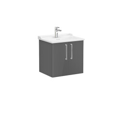 VitrA Root Flat 60 cm Parlak Antrasit Lavabo Alt Dolabı - VİTRA
