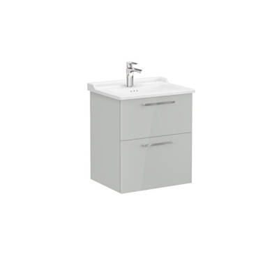 VitrA Root Flat 60 cm Parlak İnci Grisi Lavabo Alt Dolabı - 1