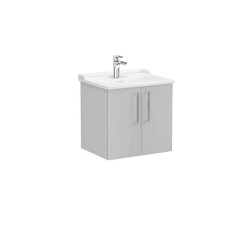 VitrA Root Flat 60 cm Parlak İnci Grisi Lavabo Alt Dolabı - VİTRA