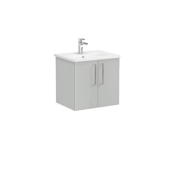 VitrA Root Flat 60 cm Parlak İnci Grisi Lavabo Alt Dolabı - VİTRA