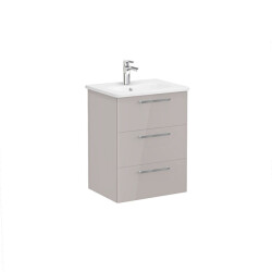 VitrA Root Flat 60 cm Parlak Sahra Beji Lavabo Alt Dolabı - VİTRA