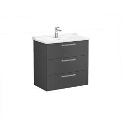 VitrA Root Flat 80 cm Mat Fırtına Gri Lavabo Alt Dolabı - VİTRA