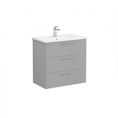 VitrA Root Flat 80 cm Mat Kaya Gri Lavabo Alt Dolabı - 1